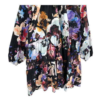 Kaiko voluminous tunic, black anemone | woman XL