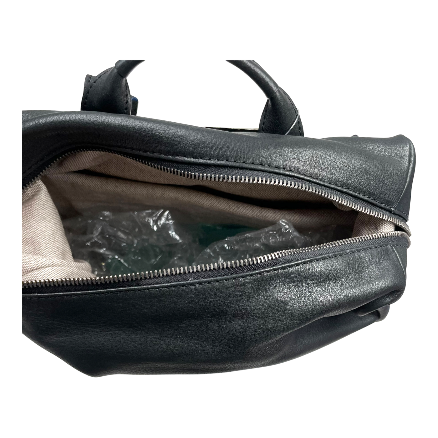 Harold's Bags leather scraper backpack, black