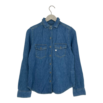 Mud Jeans george denim shirt, denim blue | woman S