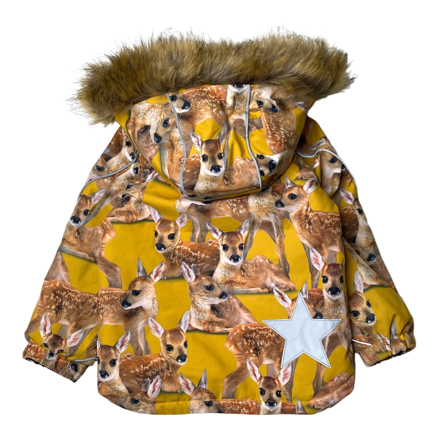 Molo hopla fur winter jacket, bambi | 104cm