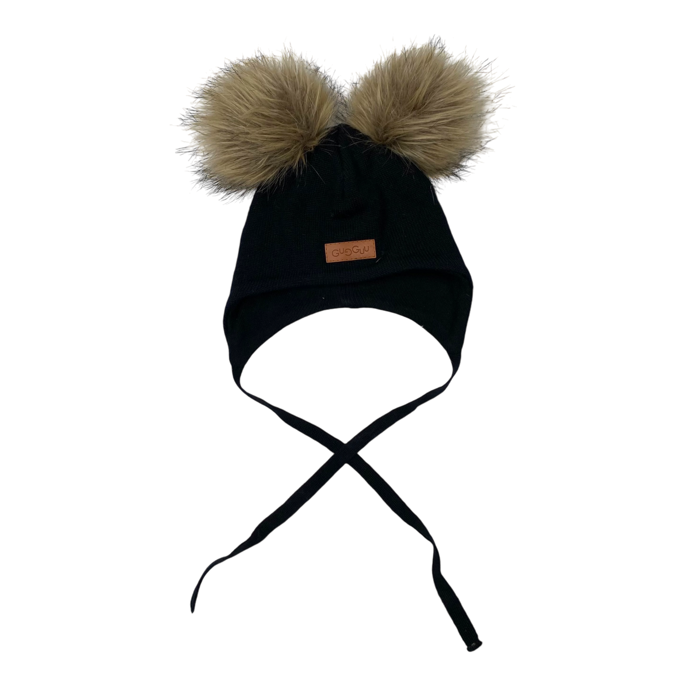 Gugguu merino beanie, black | 41/43cm