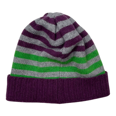 Marimekko wool beanie, purple/green | onesize