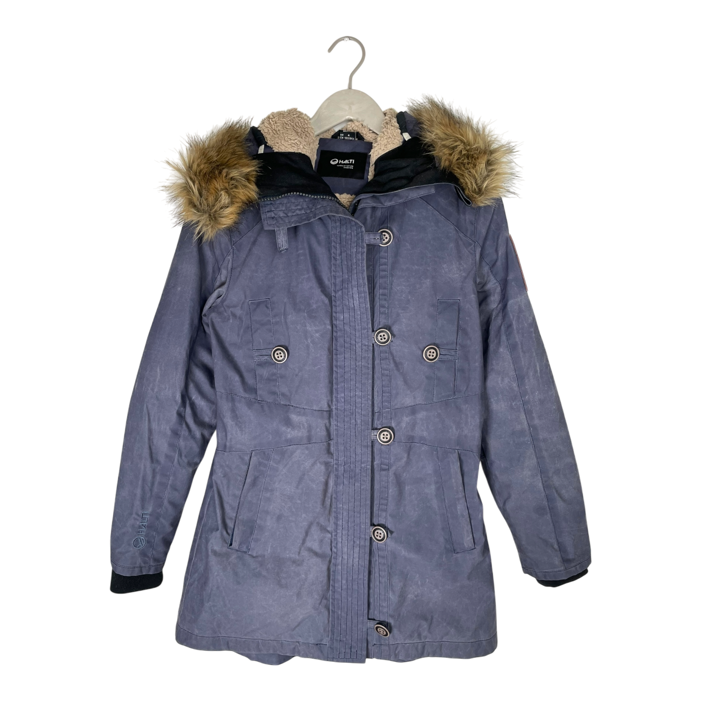 Halti stone washed winter parka, blue | woman S