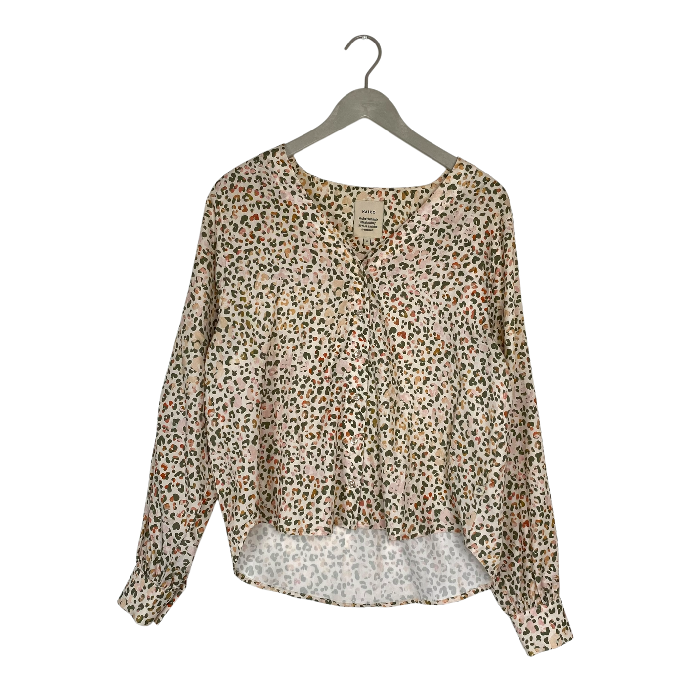 Kaiko woven blouse, leopard | woman M