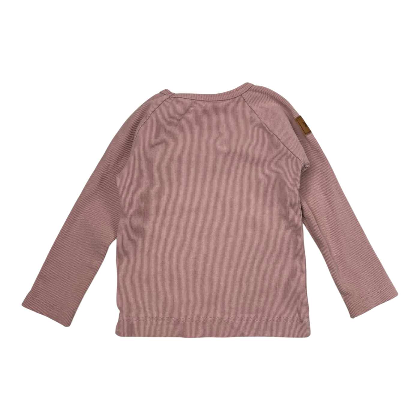 Metsola rib shirt, misty rose | 80cm