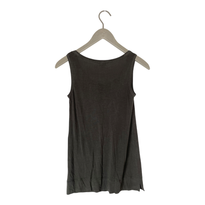 Hessnatur silk blend top, dark green | woman XS