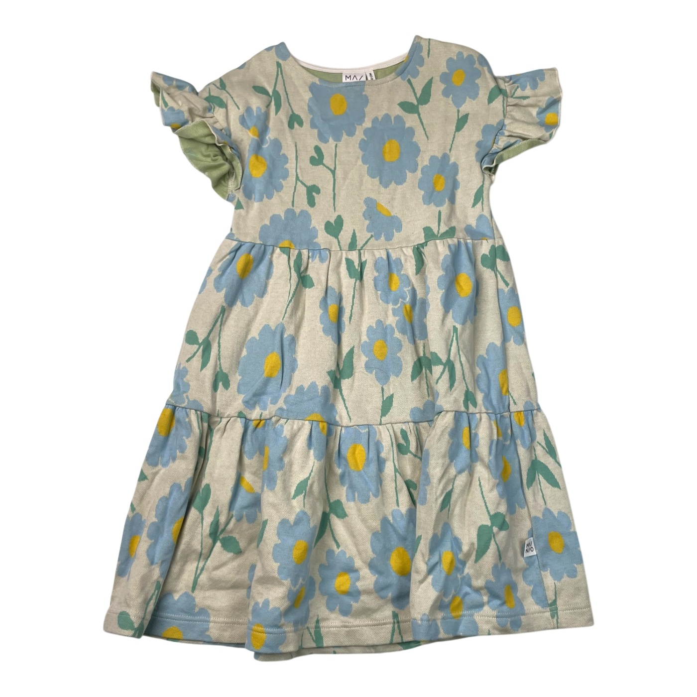 Mainio jacquard dress, flower | 134/140cm