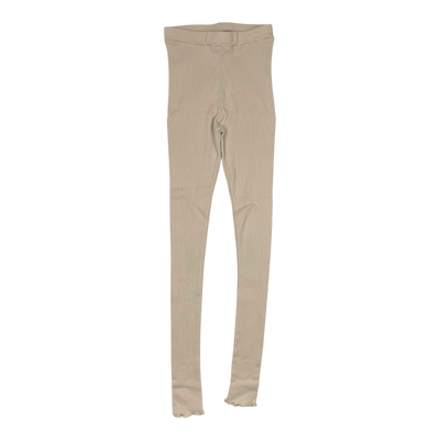Gugguu rib leggings, wheat | 134cm