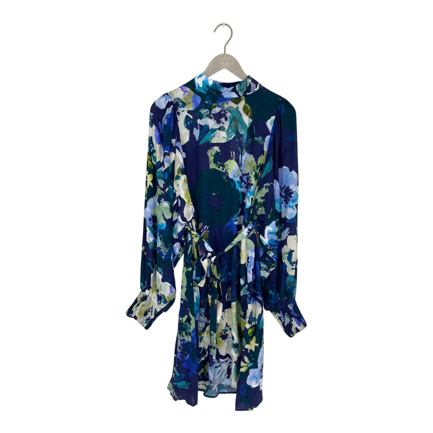 Kaiko puff dress, blue anemone | woman L