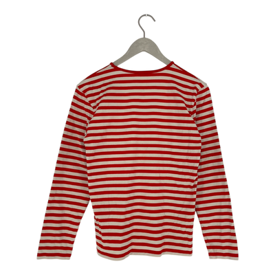 Marimekko stripe shirt, red | woman XS