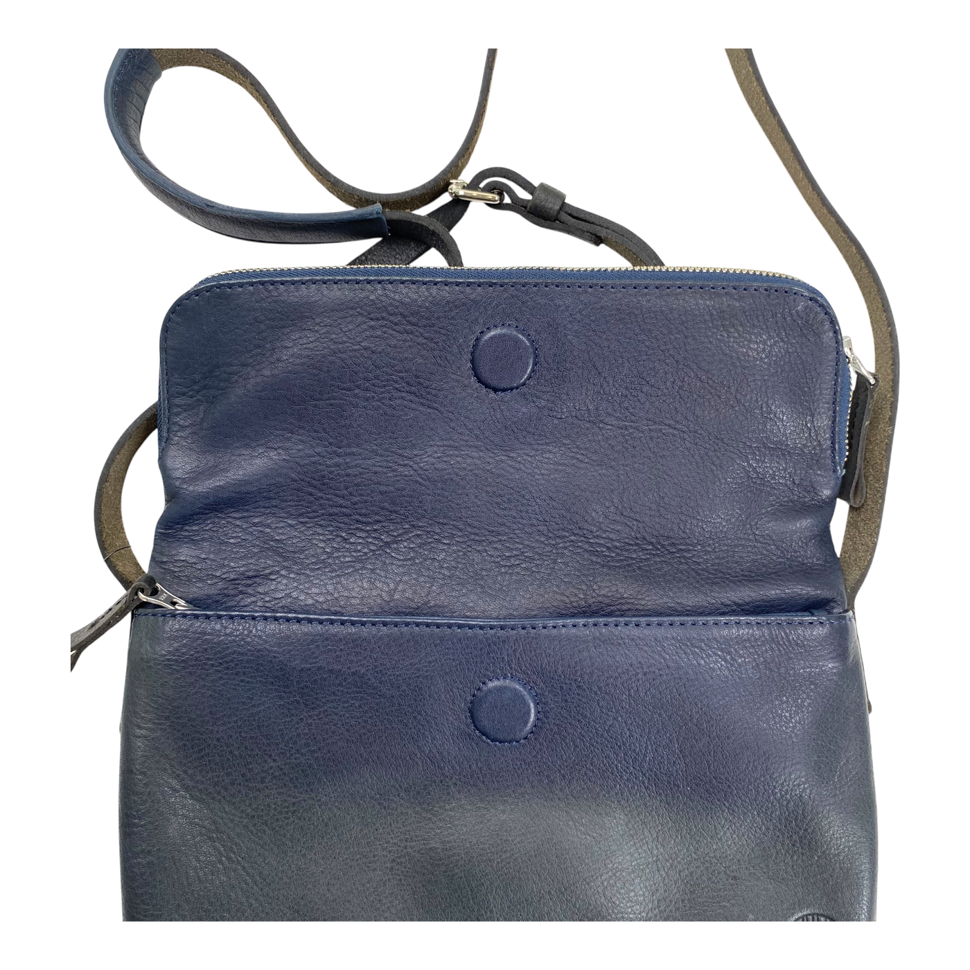 Harold's Bags leather chaza twosize handbag, dark blue