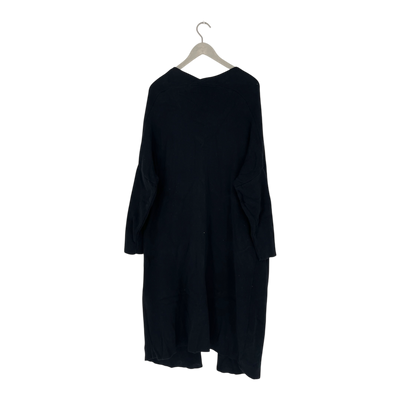 Papu giant hoodie sweater, black | woman XS/S