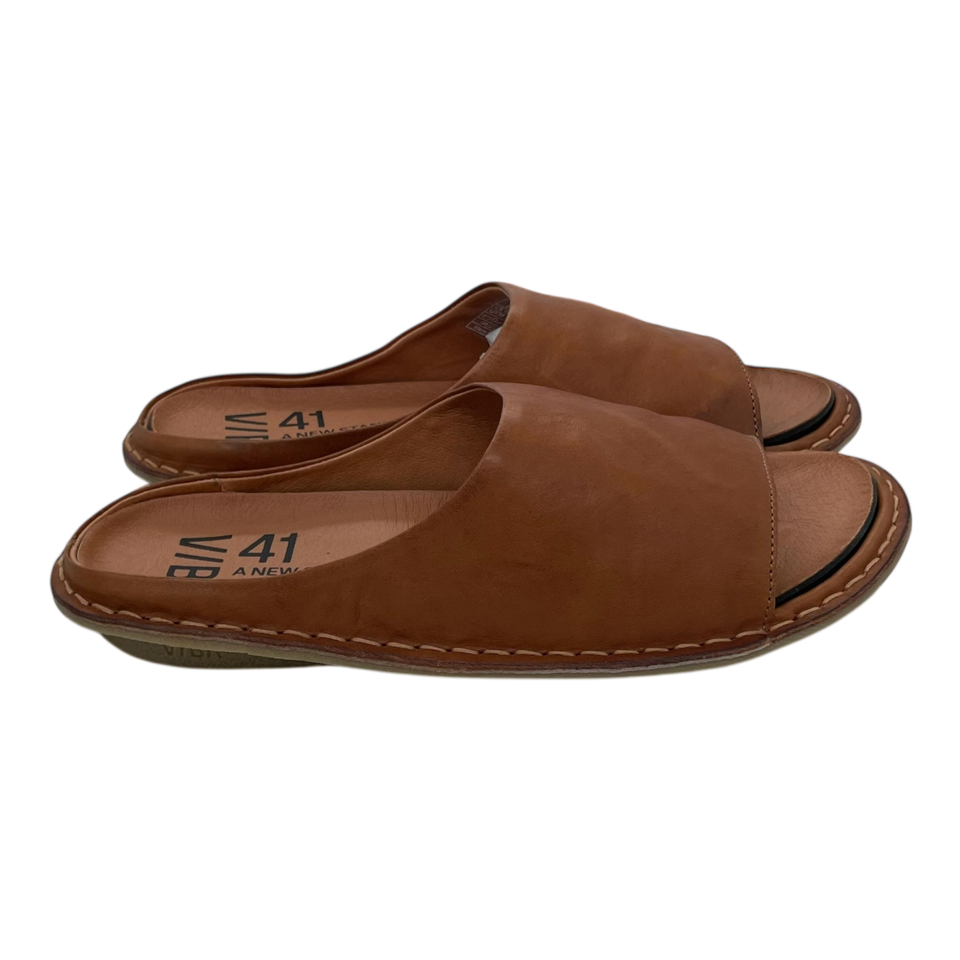 VIBAe Saint Tropez leather sandals, cognac brown | 41