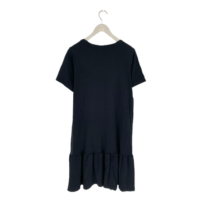 Kaiko ruffle t-shirt dress, black | woman L