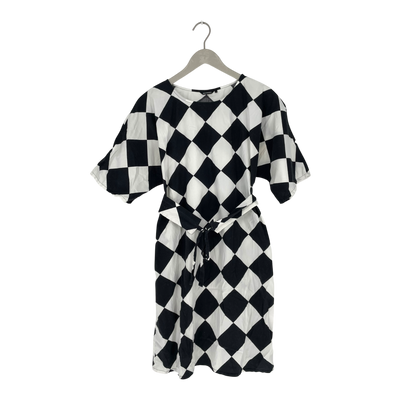 Marimekko rajaton vinokana dress, black / white | woman S