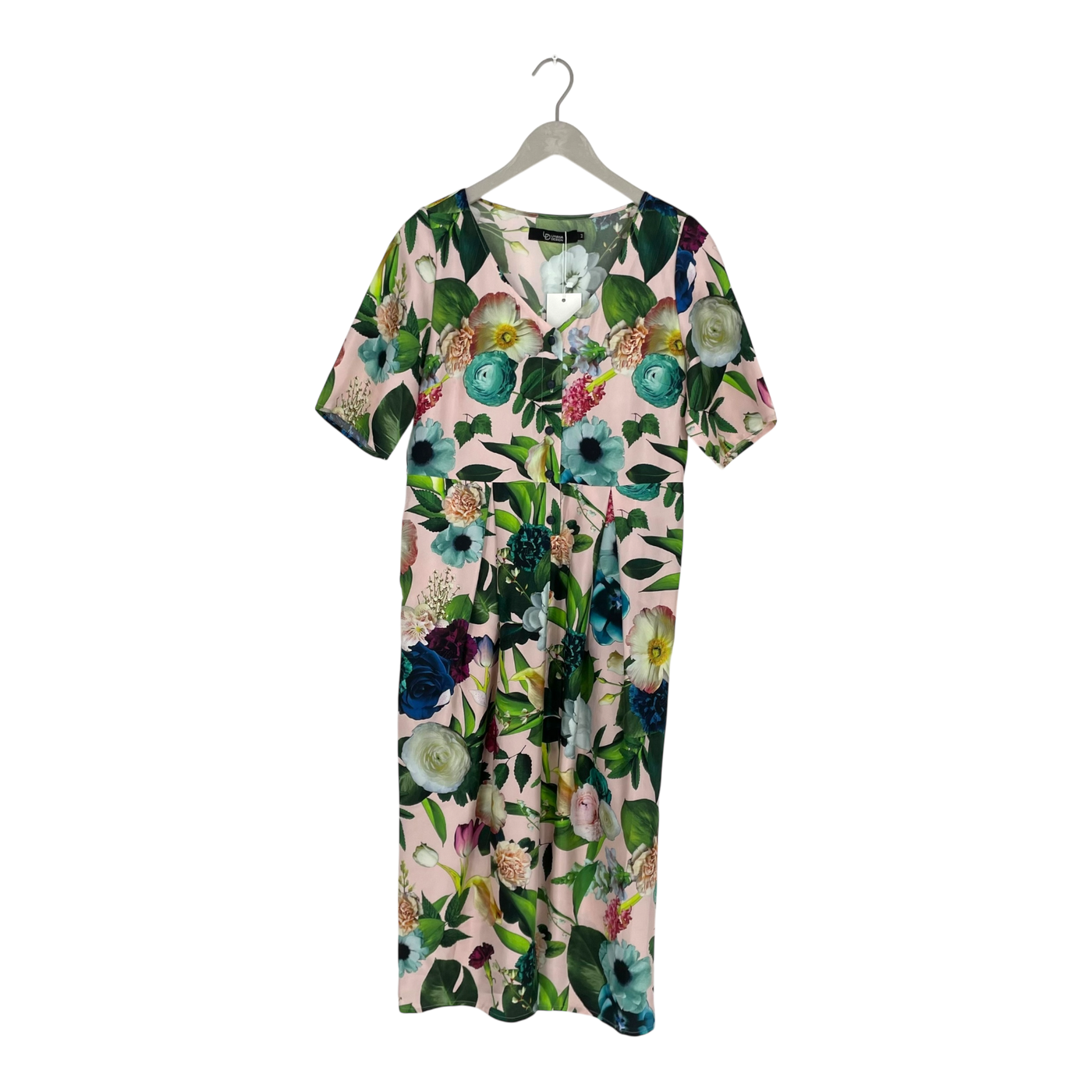 Uhana silk dress, flowers | woman M