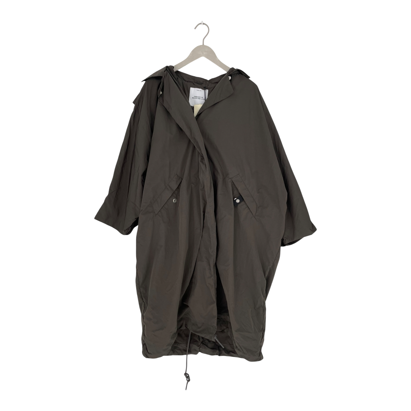 Embassy of Bricks and Logs venice trench jacket, black olive | woman S