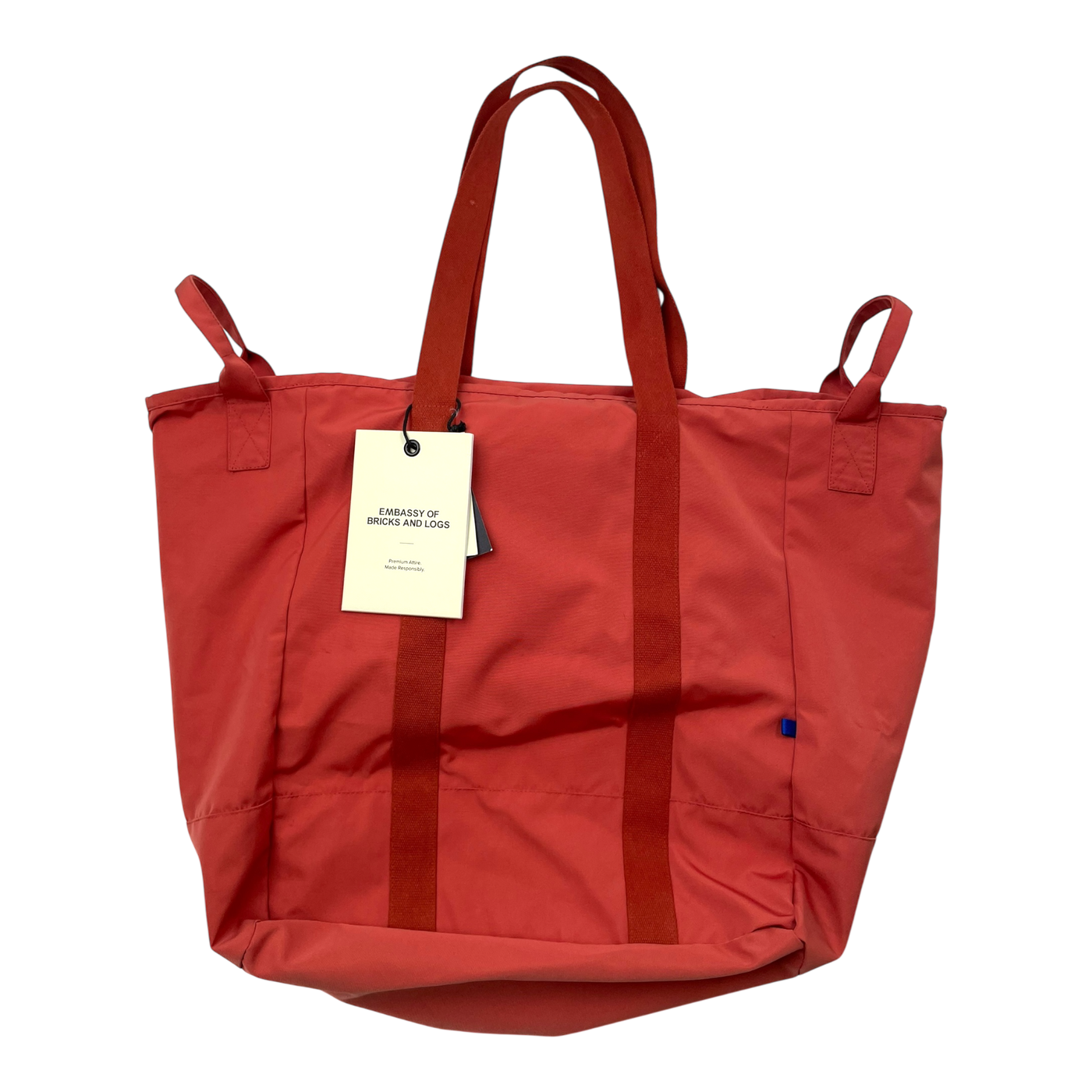 Embassy of Bricks and Logs turin orga bag, burnt red