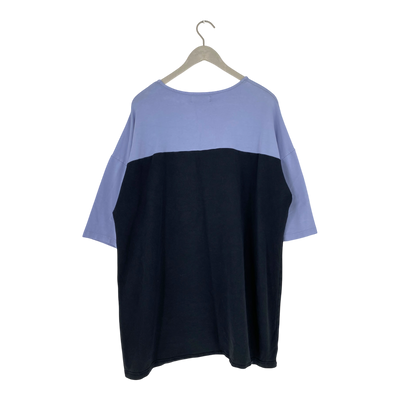 R/H mickey sweat t-shirt, baby blue / black | woman S/M