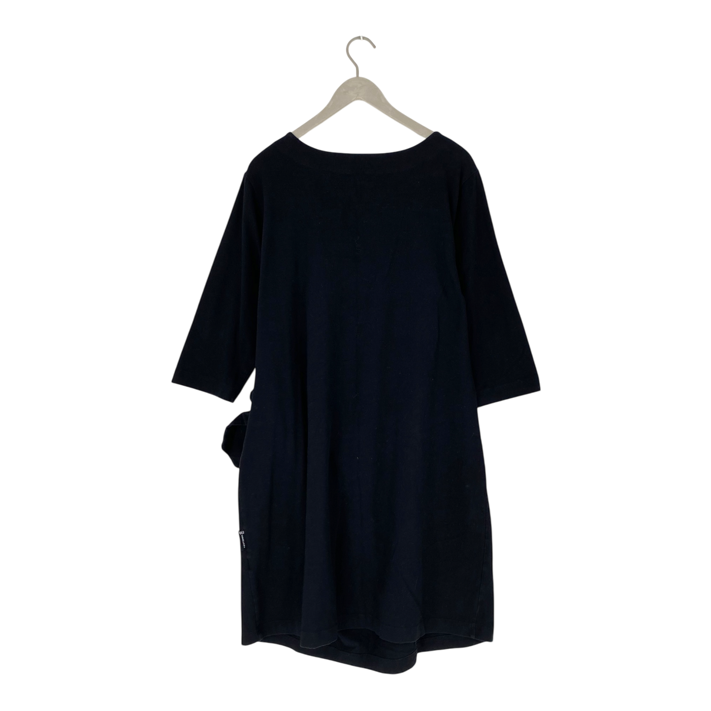 Ommellinen knot 3/4 sleeve tunic, black | woman 3XL