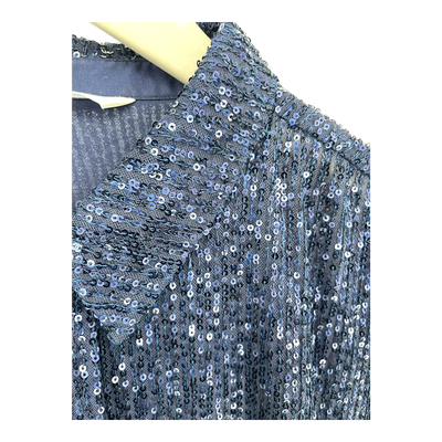 Soft Rebels aviana sequin shirt, blue | woman XXL