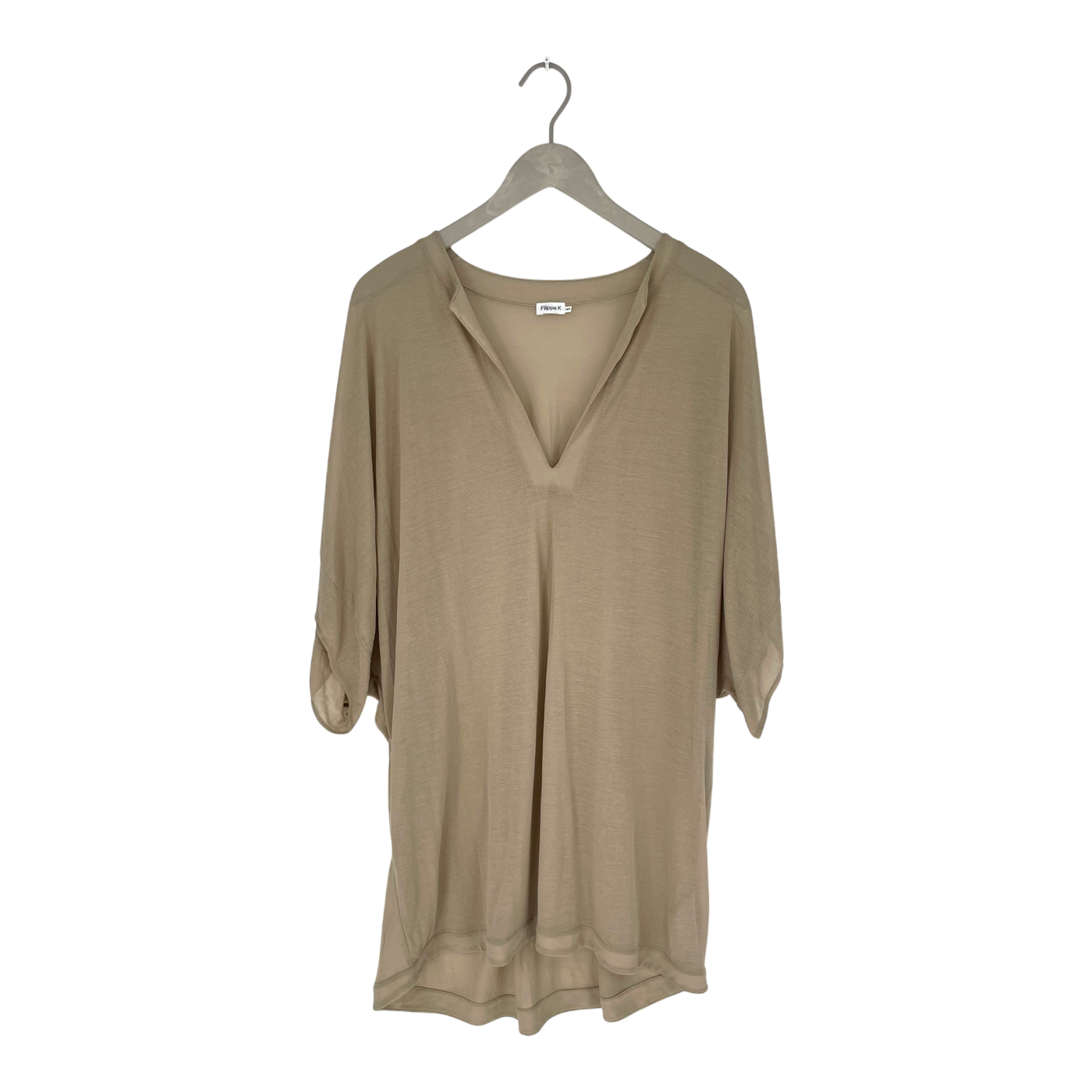 Filippa K tunic shirt, beige | woman XS/S