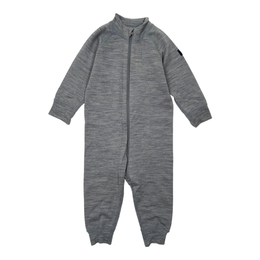 Polarn O. Pyret merino overall, grey | 80cm