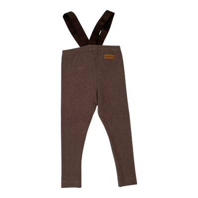 Metsola rib brace leggings, brown | 86/92cm