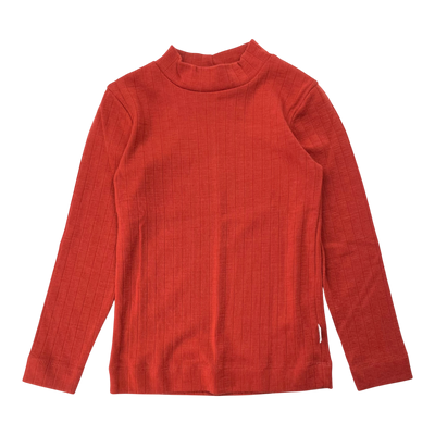 Mainio merino wool shirt, fire brick | 98/104cm