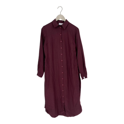 Nakoa chloe linen dress, plum | woman XS
