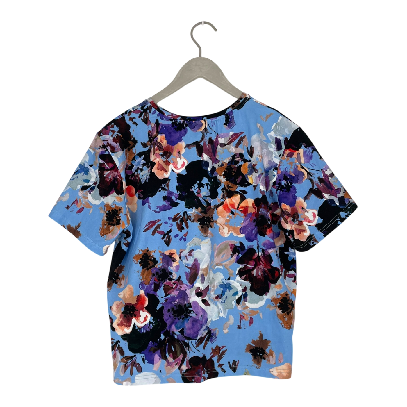 Kaiko t-shirt, sky blue anemone | woman M
