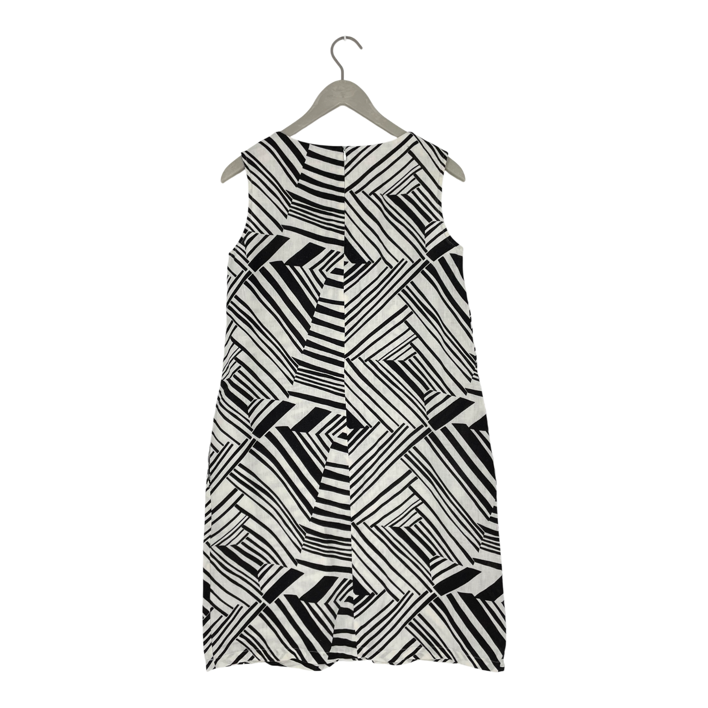 Marimekko aleksandra linen dress, black/white | woman 36