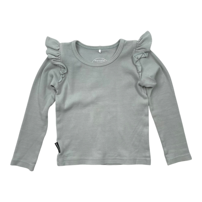 Metsola frill shirt, mint | 98cm