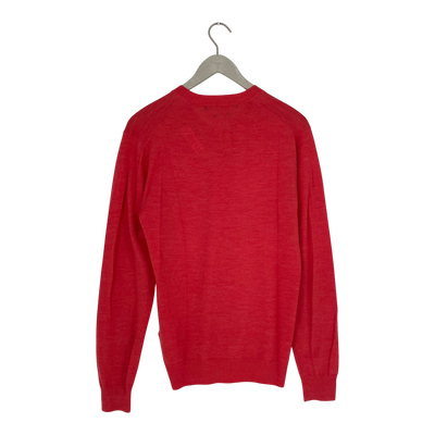 Tiger of Sweden merino sweater, coral | man S