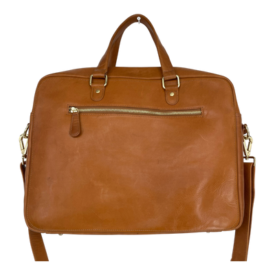 Holzrichter leather breafcase, caramel