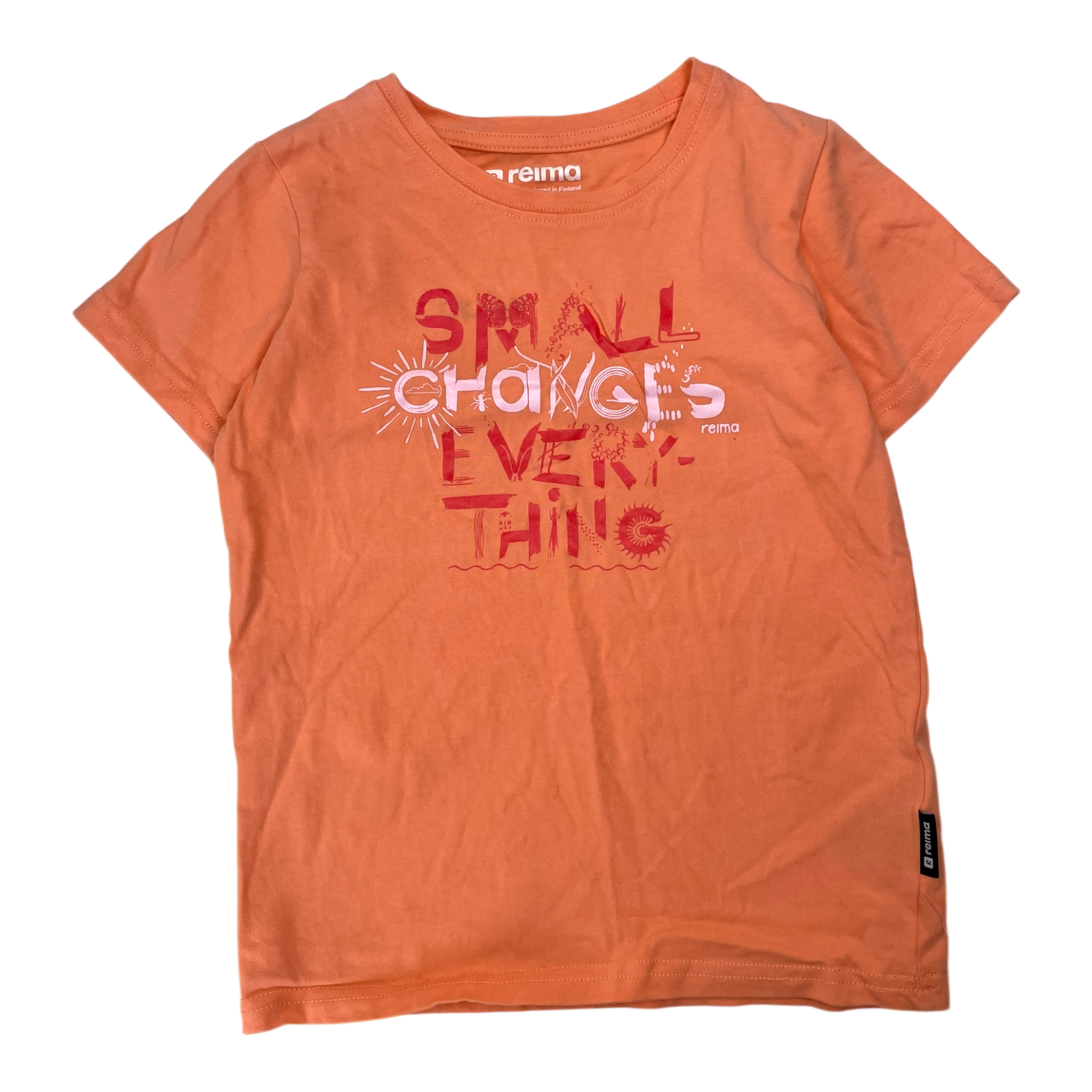 Reima valoon t-shirt, coral | 122cm