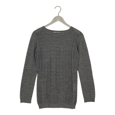 KARINFRAIDENRAIJ encaje knitted sweater, grey | woman L