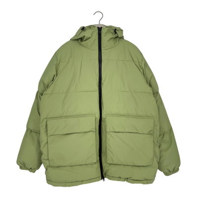 Embassy of Bricks and Logs rawdon puffer jacket, moss | unisex L
