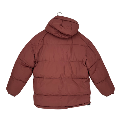 Embassy of Bricks and Logs nyland puffer jacket, burgundy | unisex L