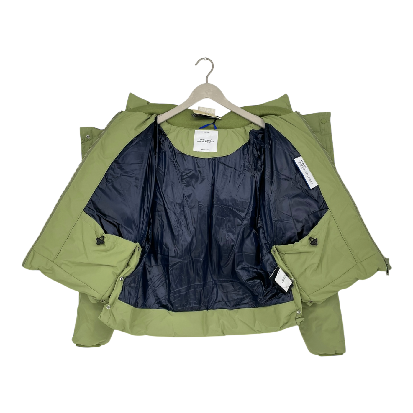 Embassy of Bricks and Logs harlem puffer jacket, moss green | woman S