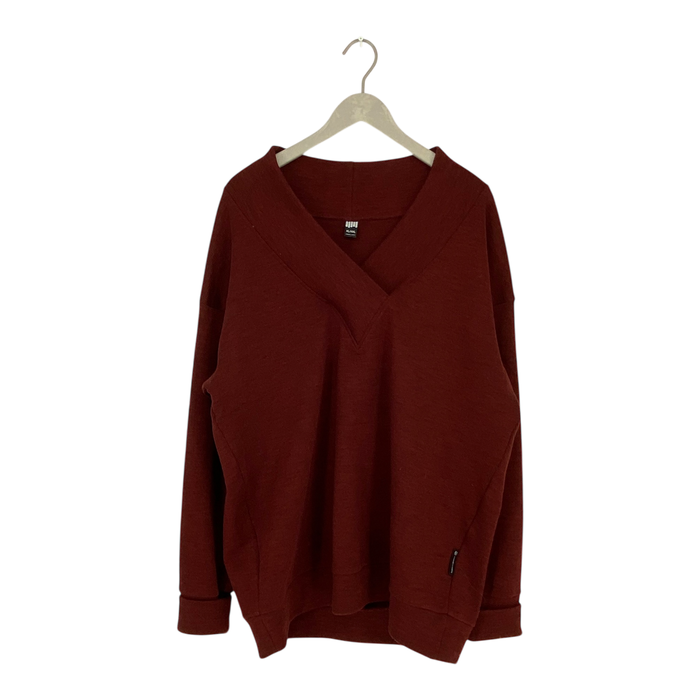 Ommellinen merino sweater, plum | woman XL/XXL