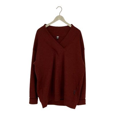 Ommellinen merino sweater, plum | woman XL/XXL