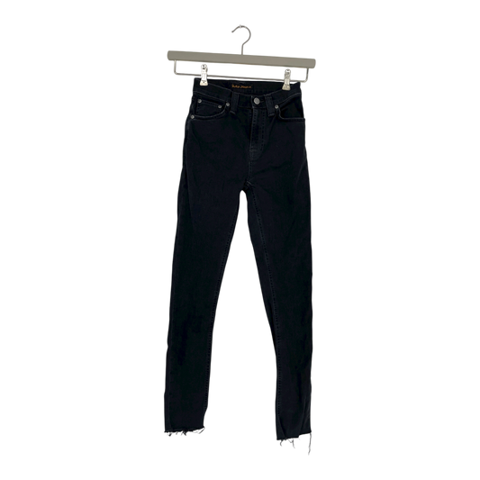 Nudie Jeans super skinny high rise jeans, dark grey | woman W24