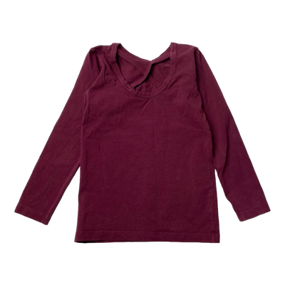 Kaiko cross shirt, wine | 122/128cm