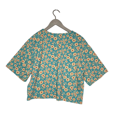 Mainio cropped t-shirt, flower | woman S/M