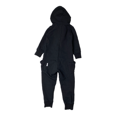 Gugguu sweat jumpsuit, black | 104cm