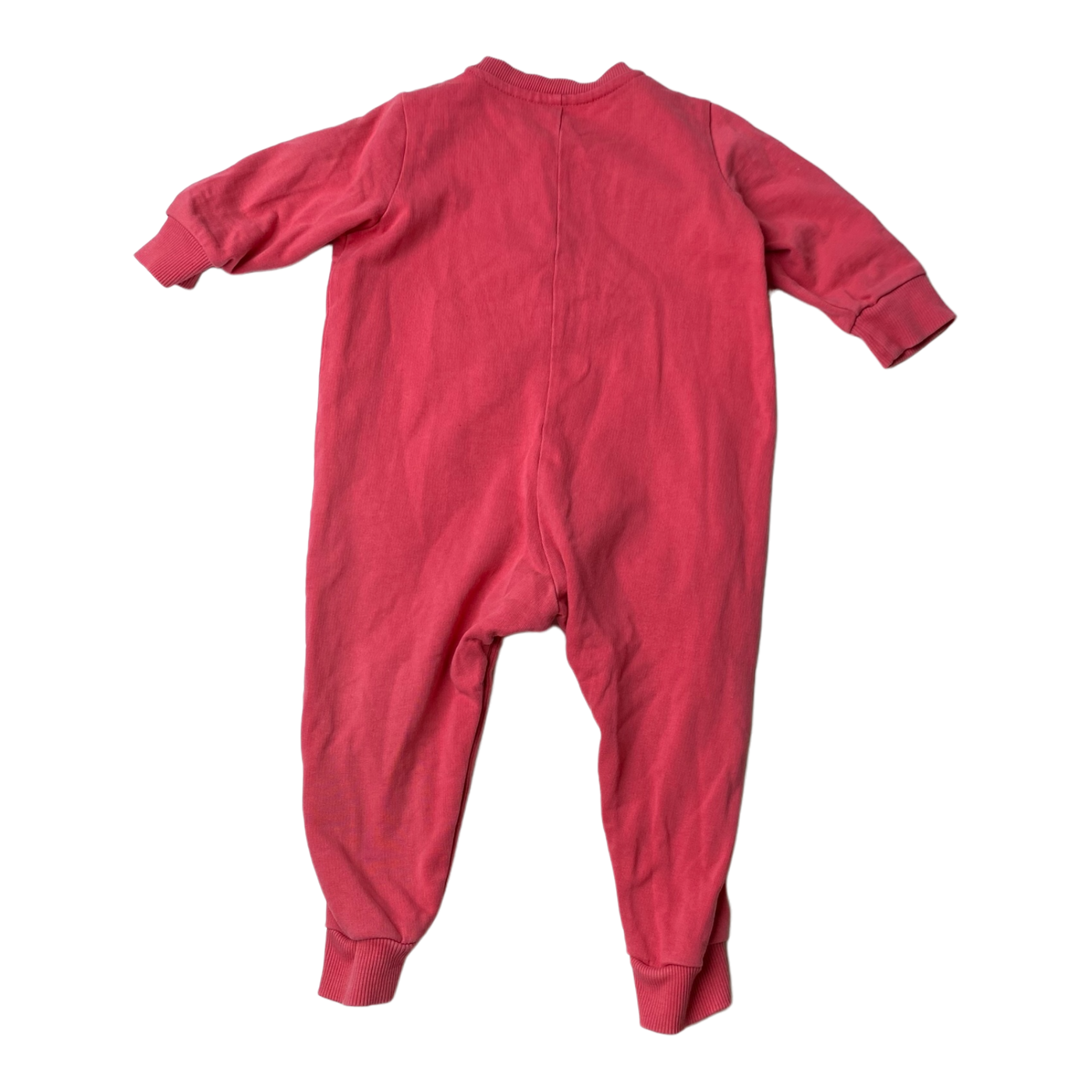 Mini Rodini sweat jumpsuit, hot pink | 68/74cm