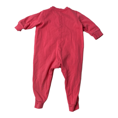 Mini Rodini sweat jumpsuit, hot pink | 68/74cm