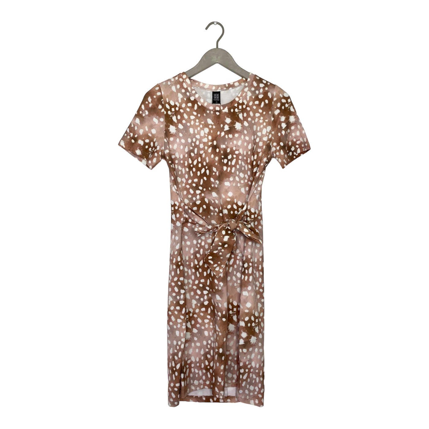 Kaiko t-shirt belted dress, copper bambi | woman XS