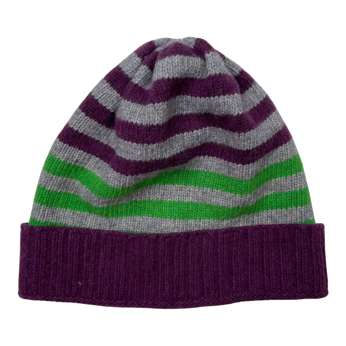 Marimekko wool beanie, purple/green | onesize